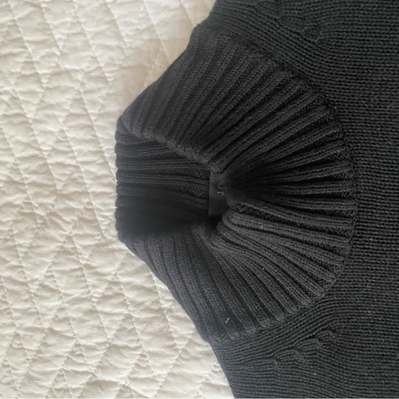 J crew black cotton sweater with pockets - Picture 3 of 6